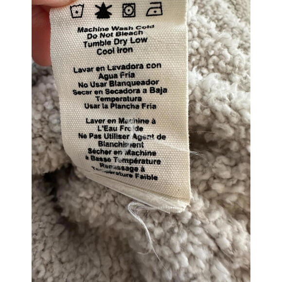 Ugg Sage Sweater Womens XS Mock Neck Pullover Beige Cozy Fluffy Cottagecore - Picture 9 of 9